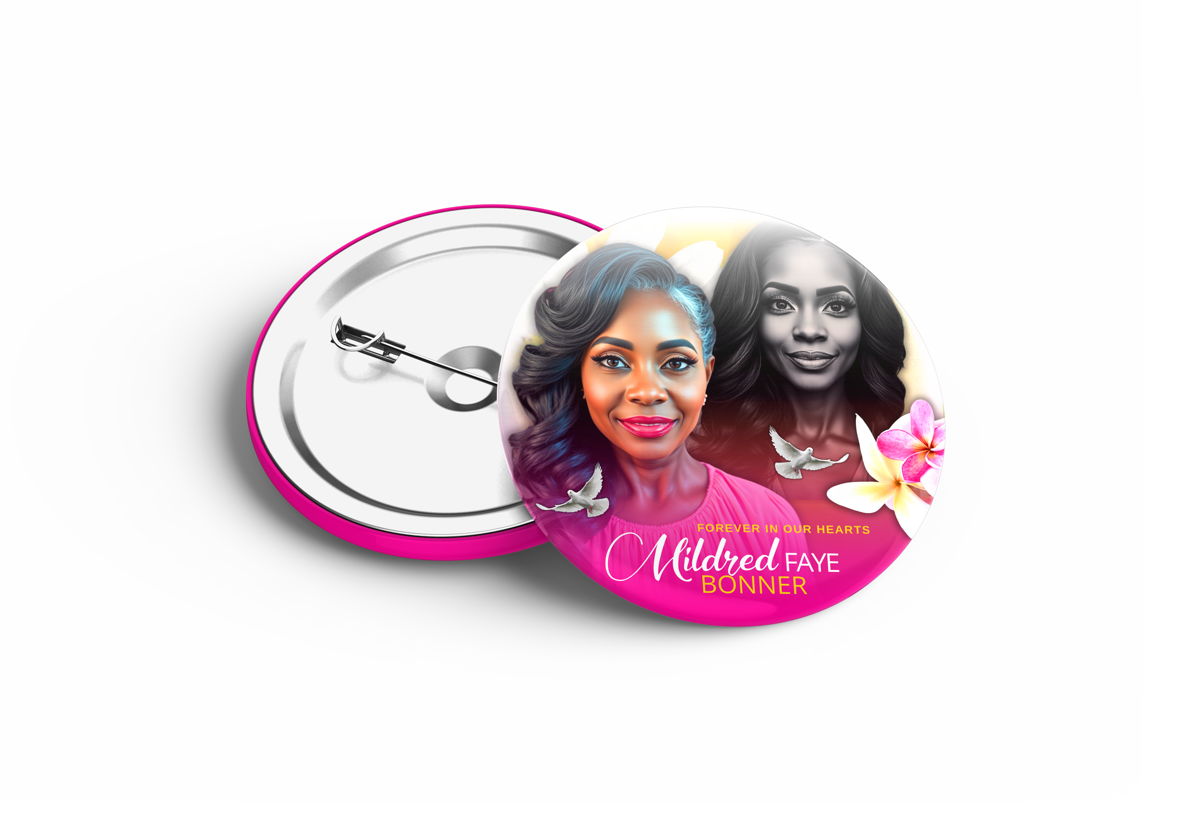 3" Memorial Button – Wearable Tribute - Serenity Impressions