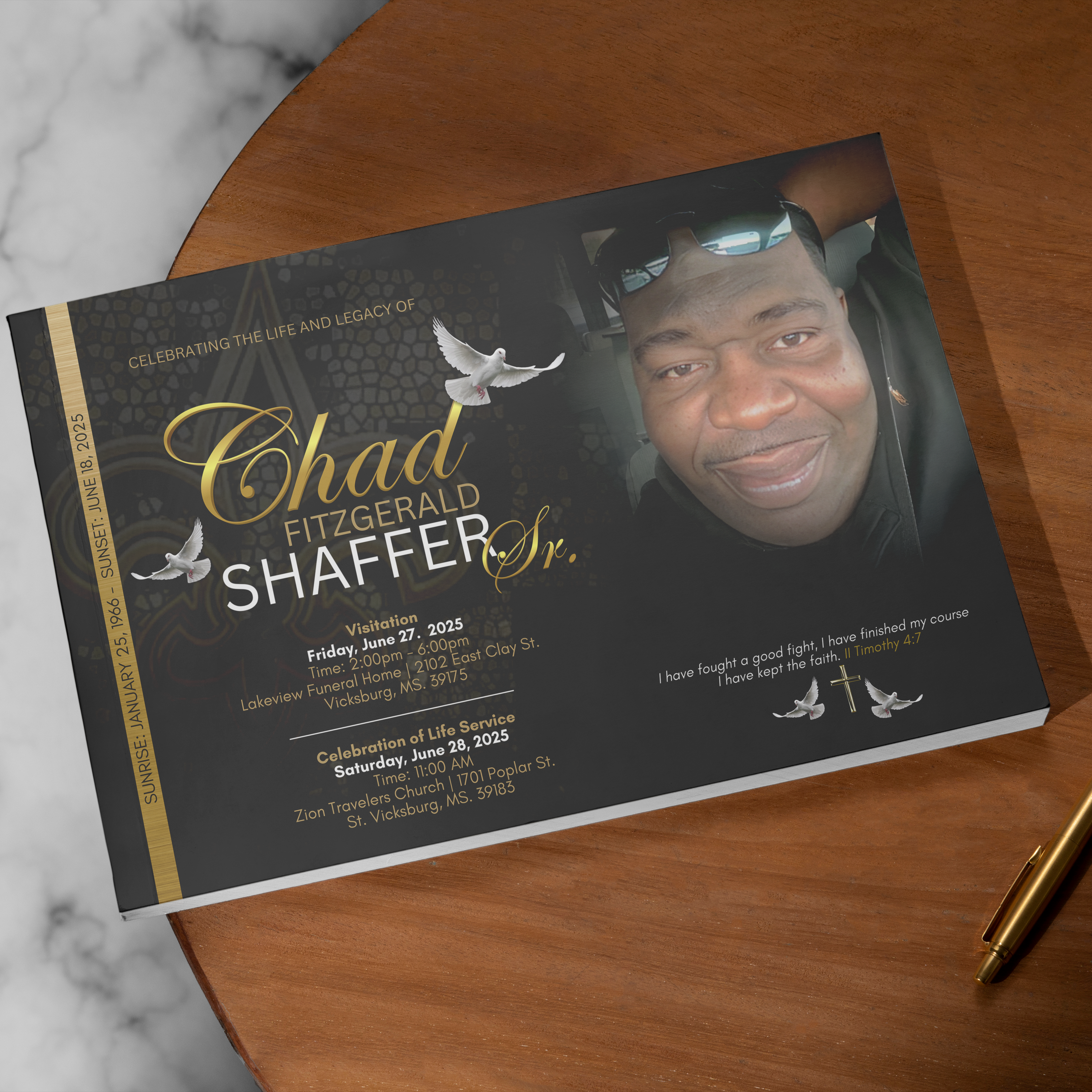 Custom Obituary Design Service (Design ONLY)- YOU PRINT!