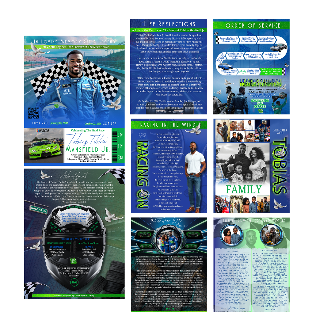 EXACT LAYOUT OBITUARY - DESIGN ONLY - Serenity Impressions