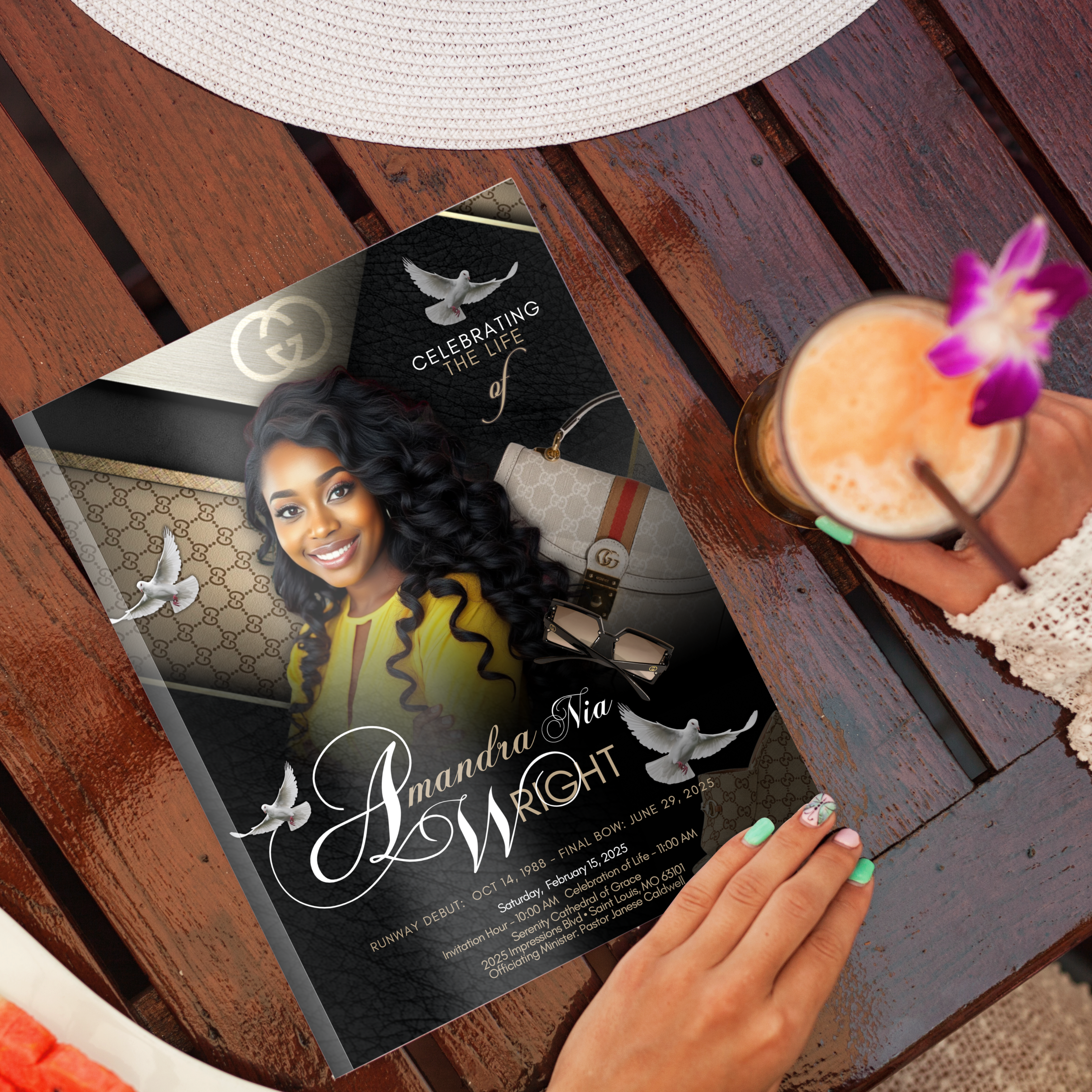 Magazine Style Obituary (Design & Print)