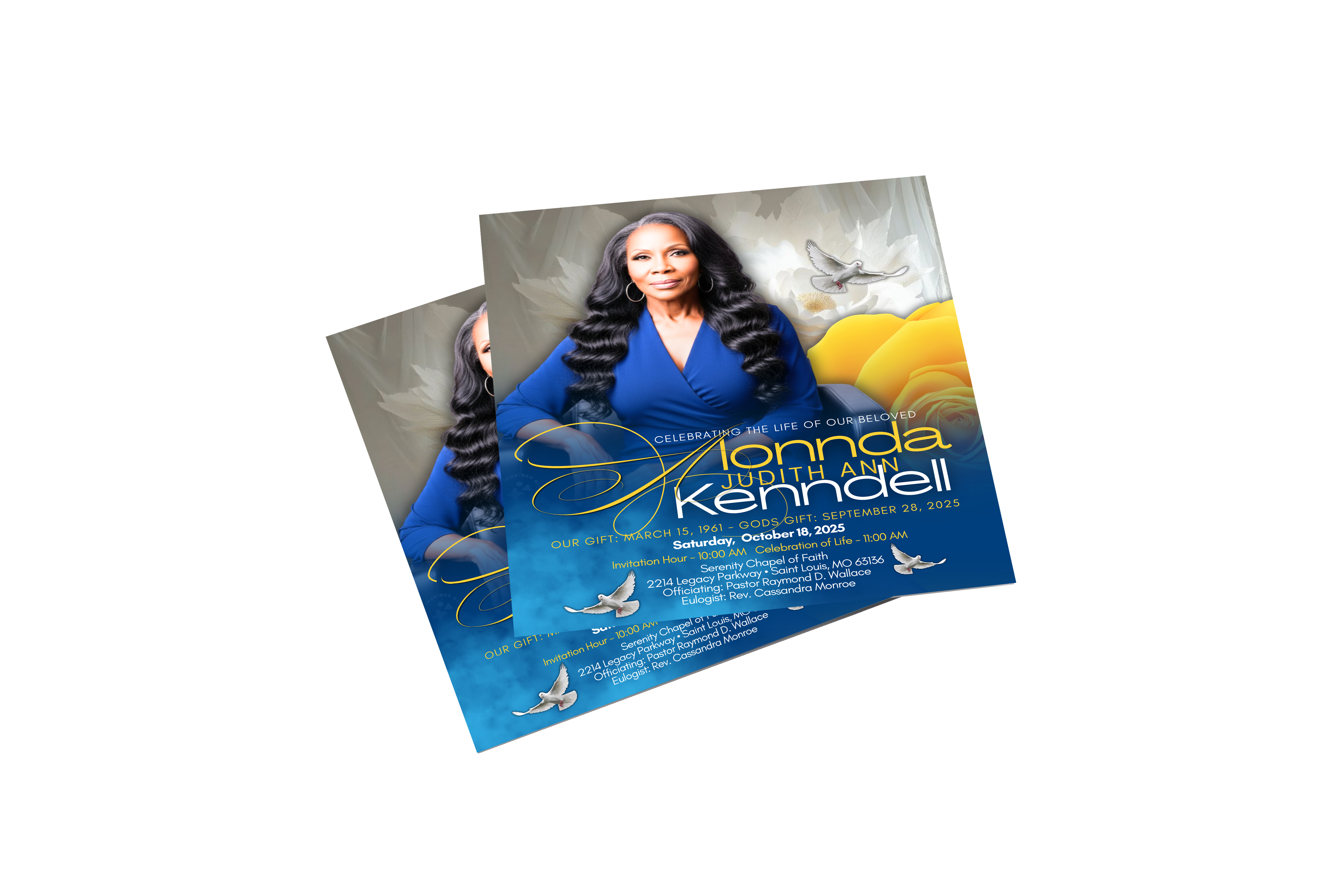 Square Obituary - 8.5x14