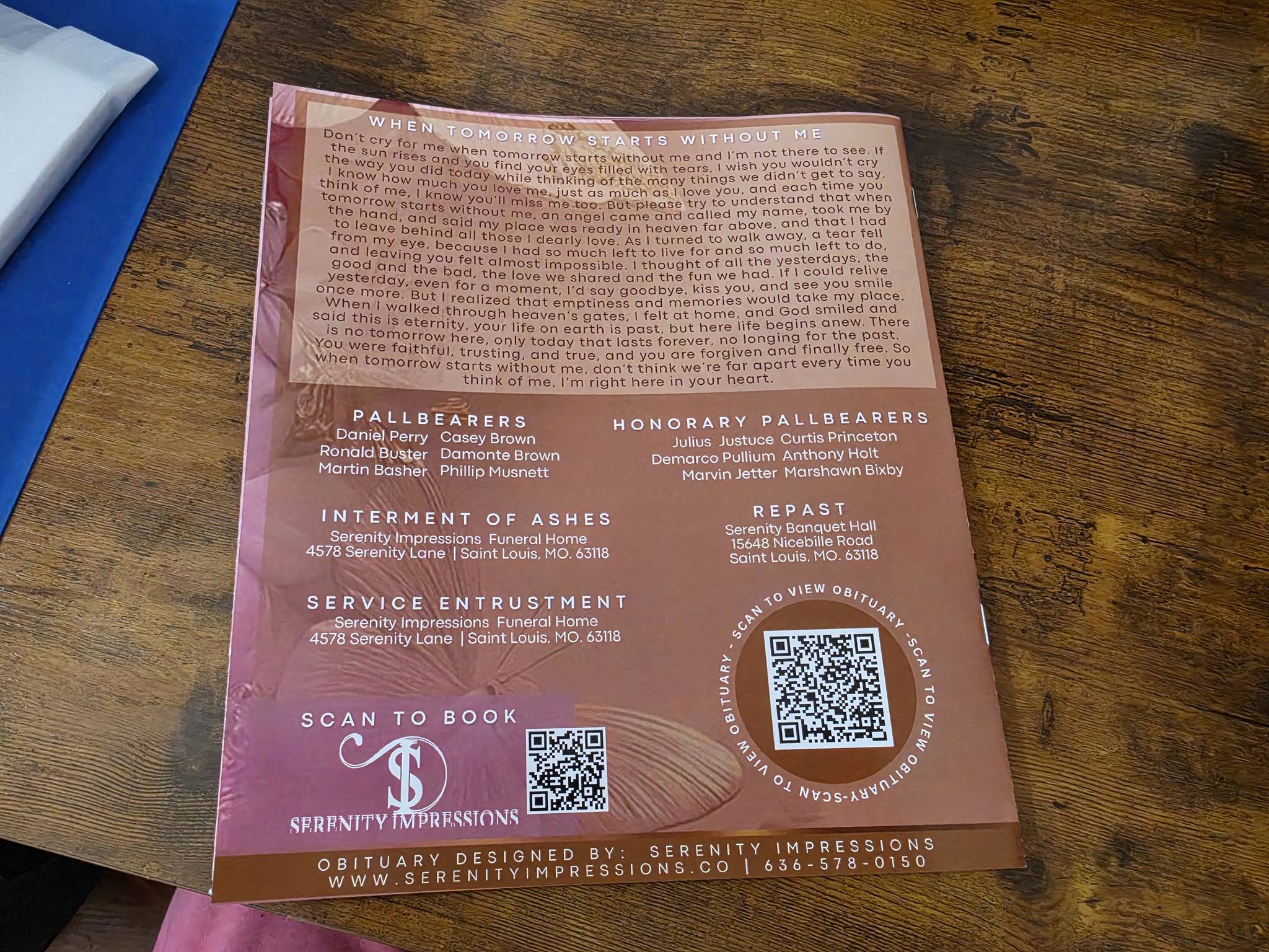 Graduated Fold Obituary