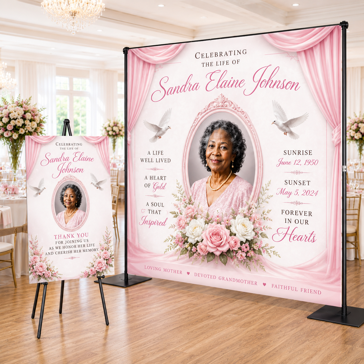 Memorial Backdrops (Design Included)