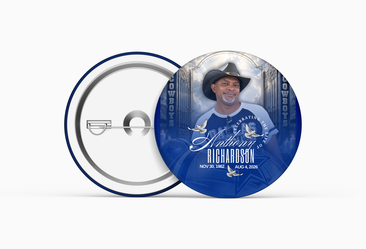 3" Pin Buttons