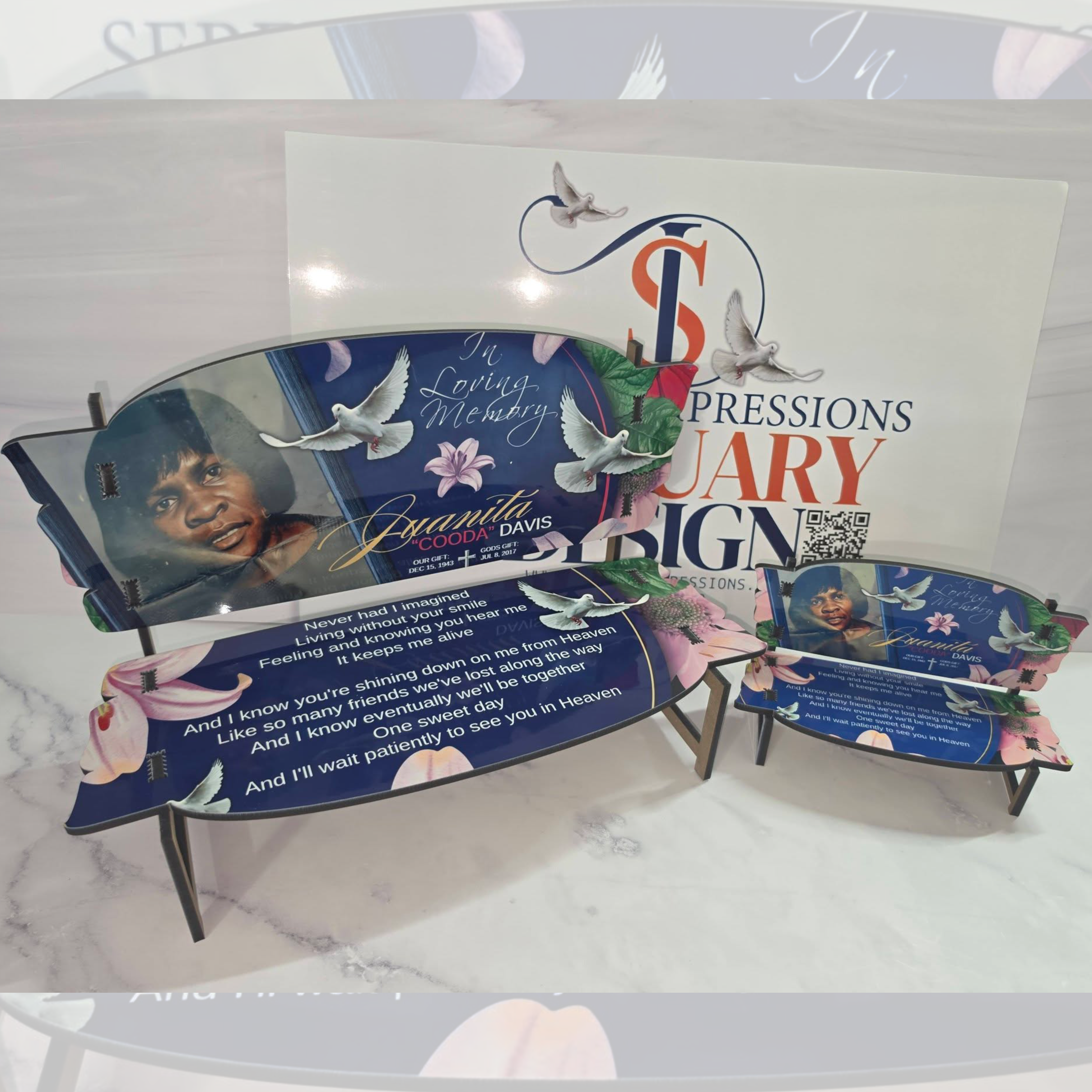 Custom Memorial Bench