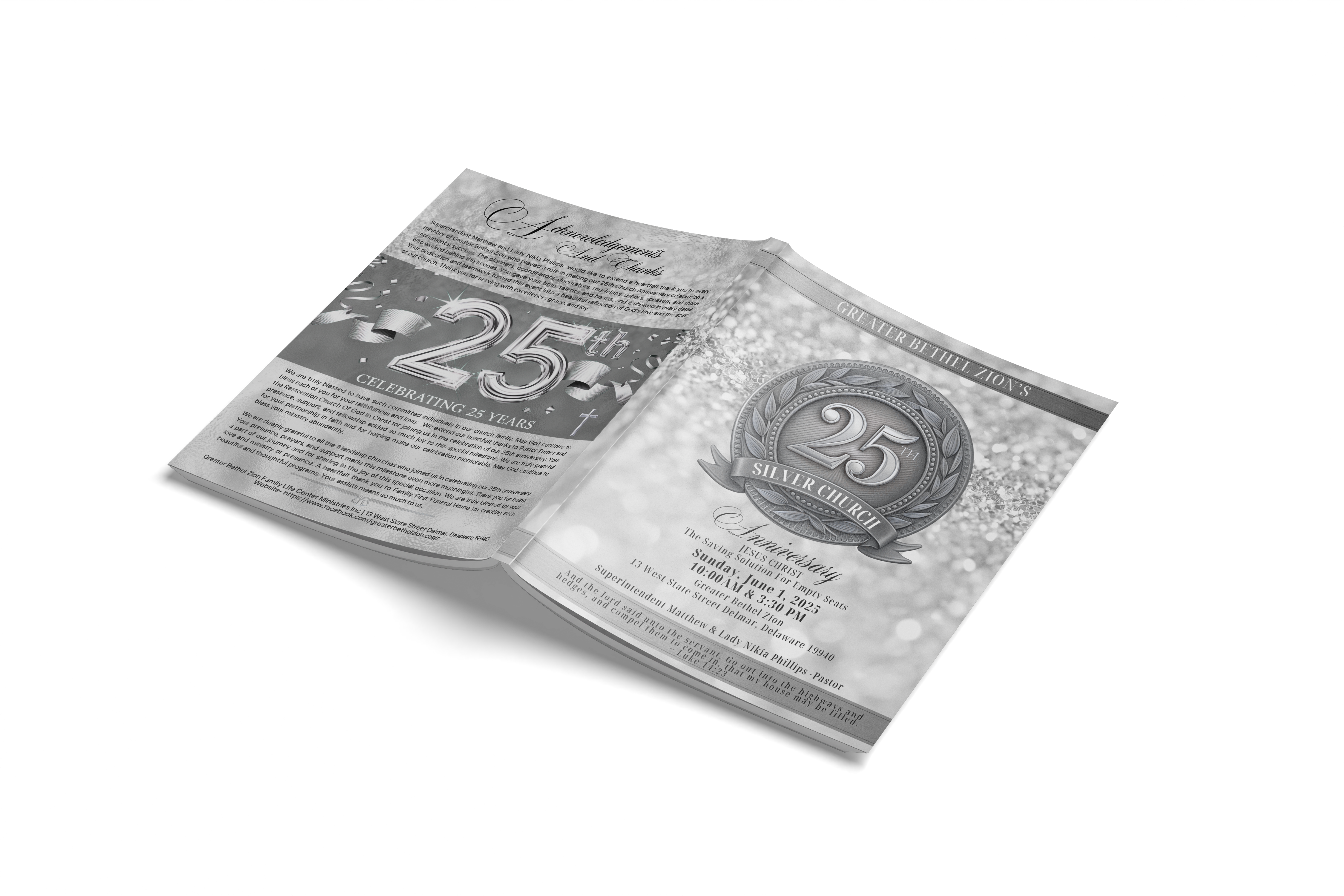 Souvenir & Anniversary Program Booklets (Design Only!)