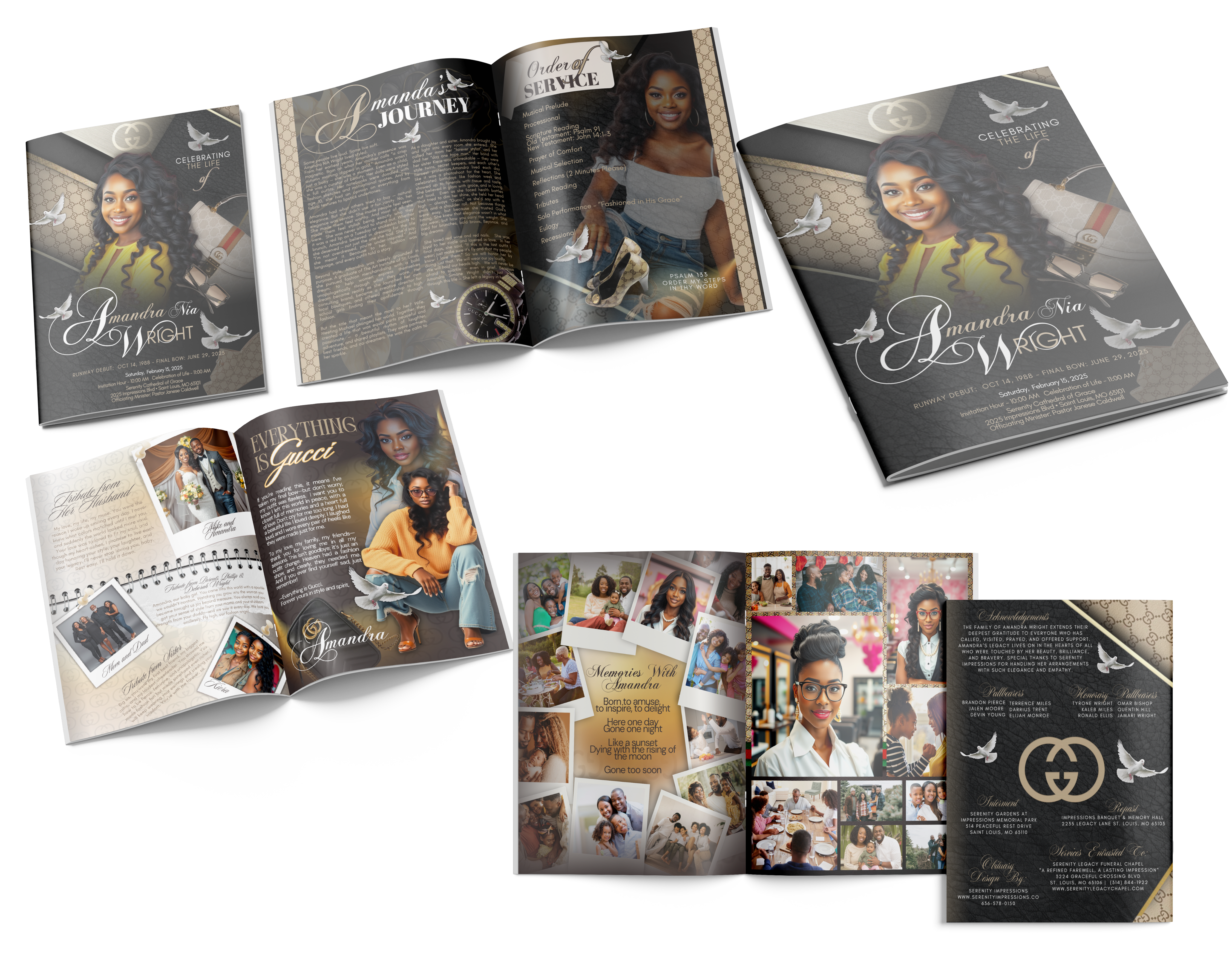 8 Page Obituary Packages