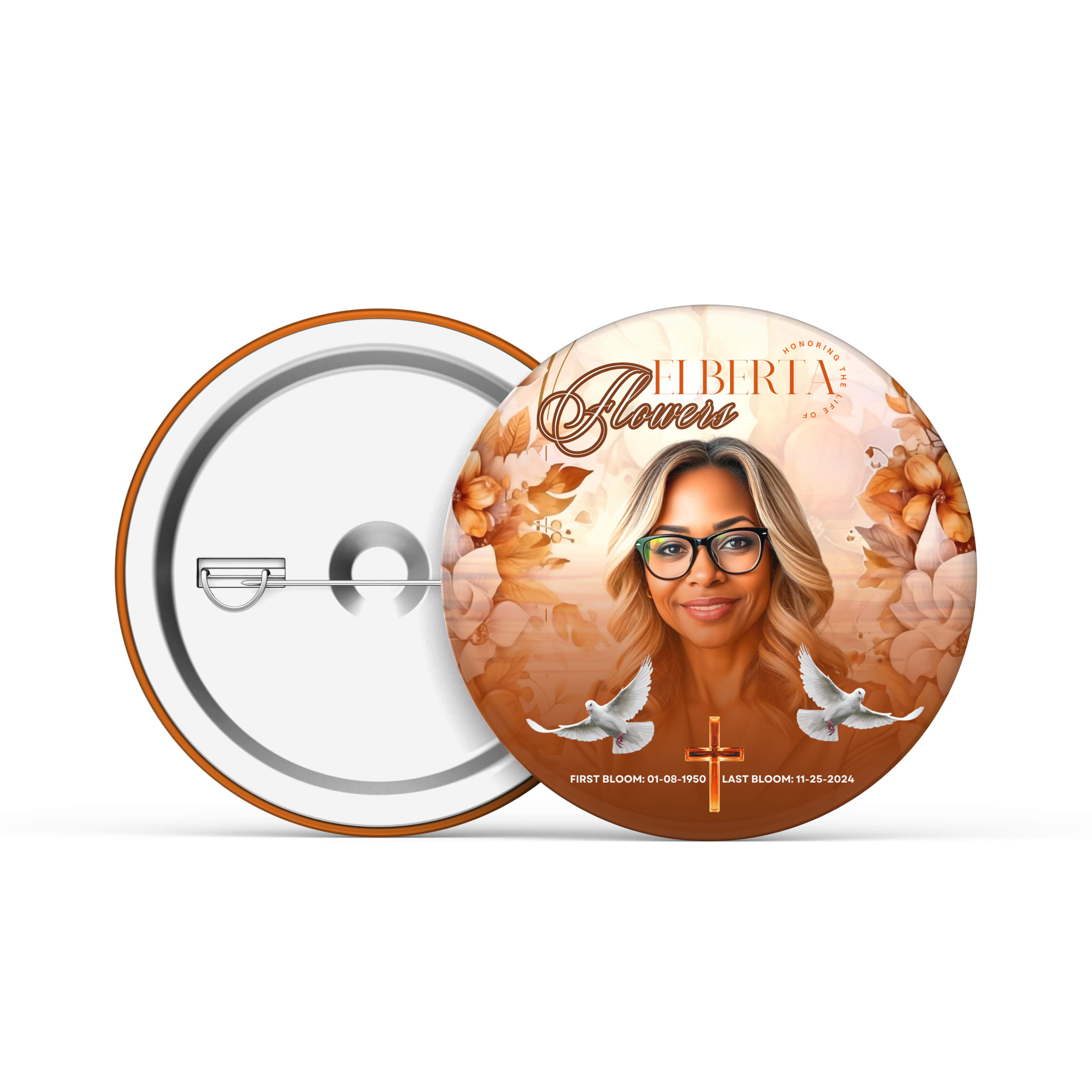 3" Memorial Button – Wearable Tribute - Serenity Impressions