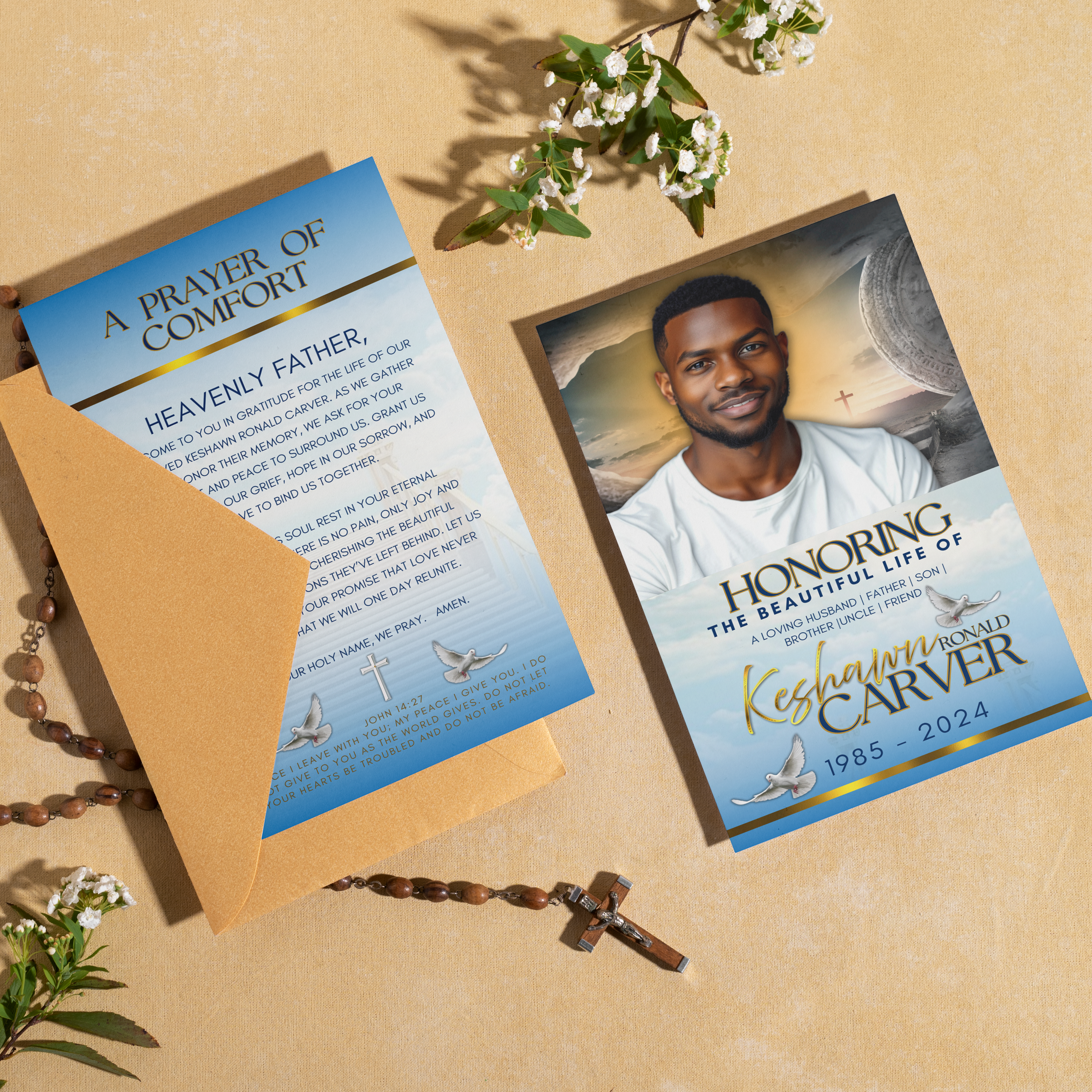 Funeral Prayer Cards - Serenity Impressions