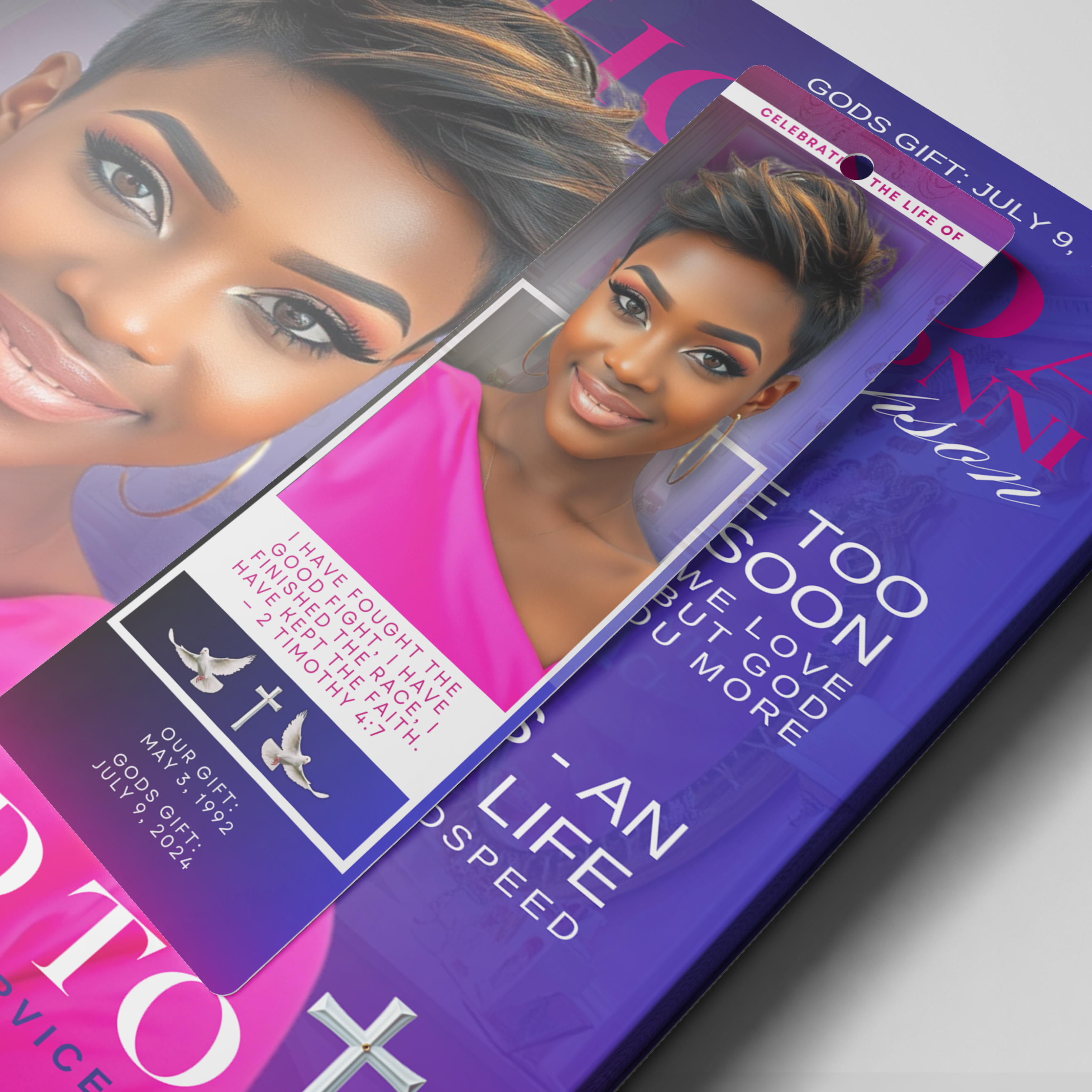 Memorial Bookmark – A Timeless Keepsake - Serenity Impressions