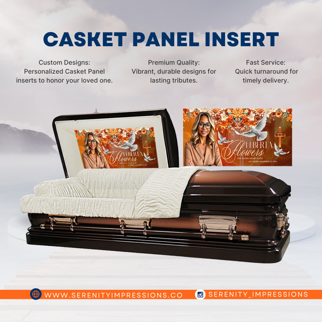 Custom Casket Panel Insert - Serenity Impressions