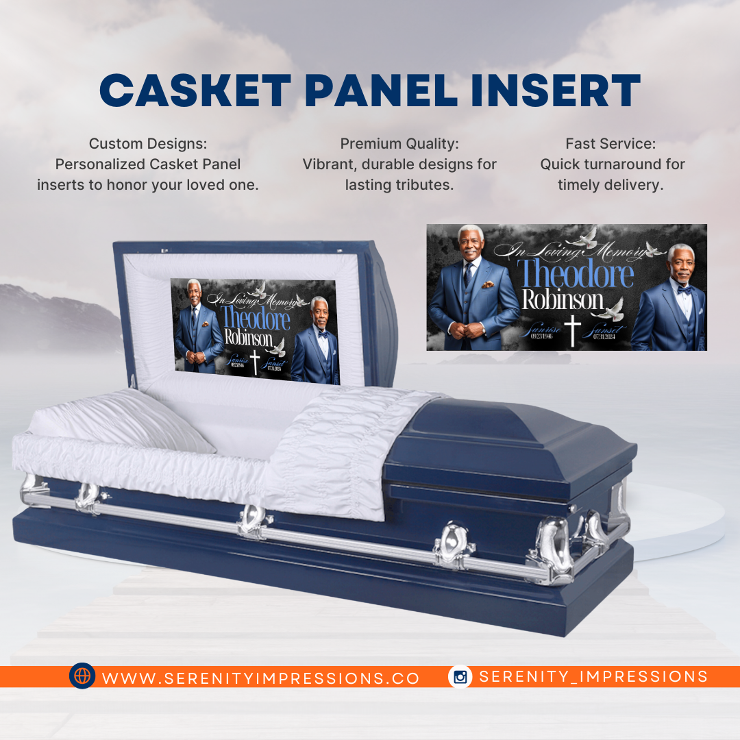 Custom Casket Panel Insert - Serenity Impressions