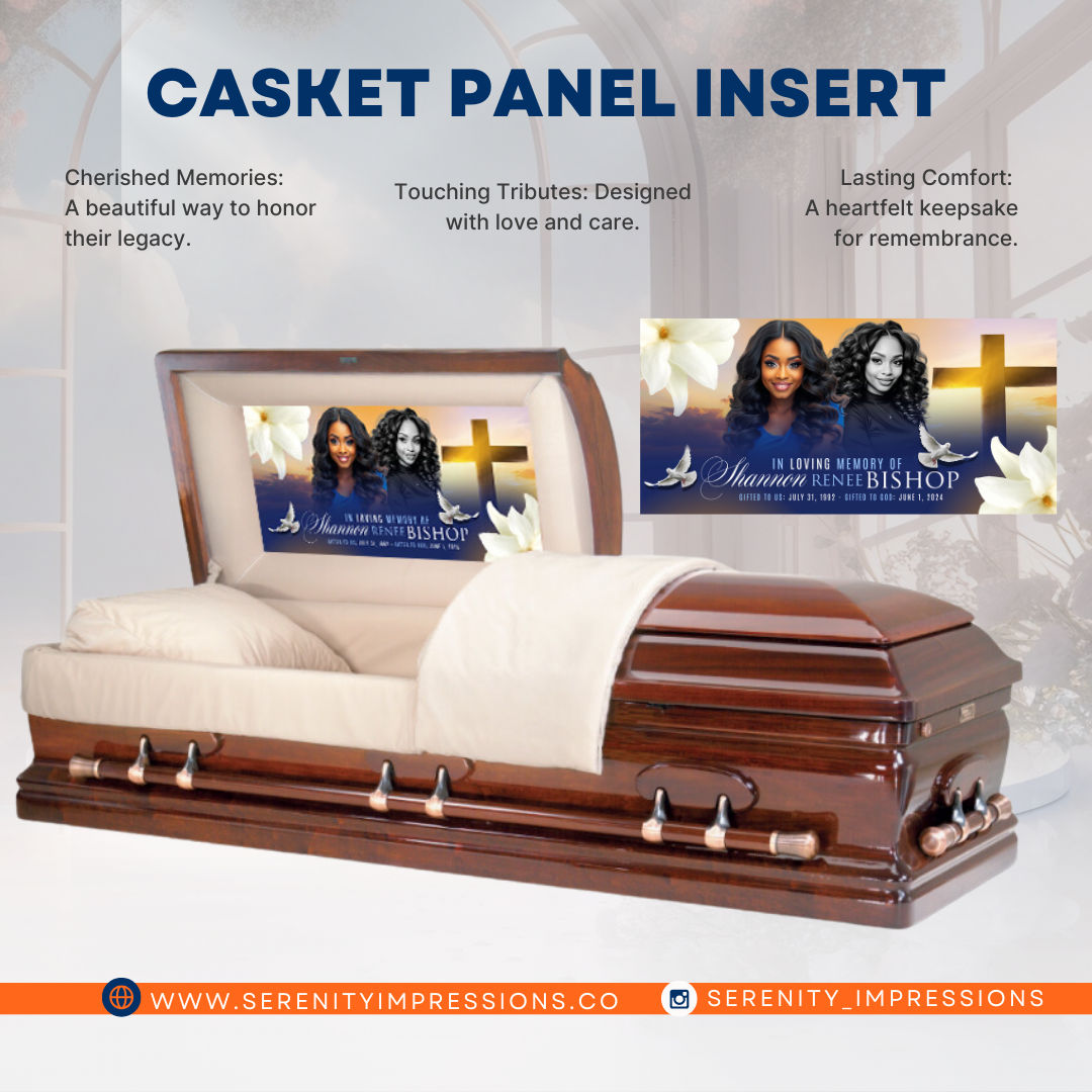 Custom Casket Panel Insert - Serenity Impressions