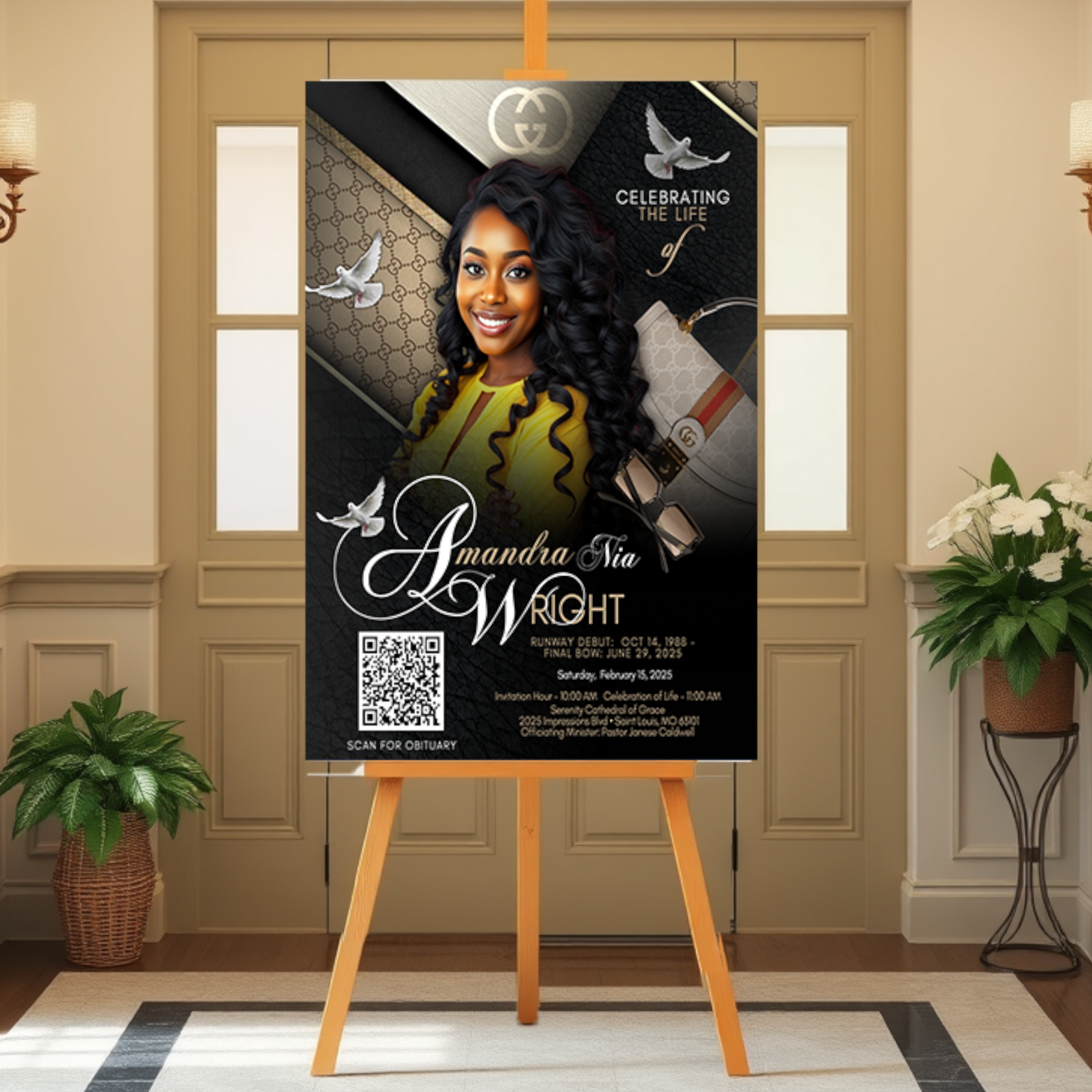 QR Code Memorial Entrance Boards