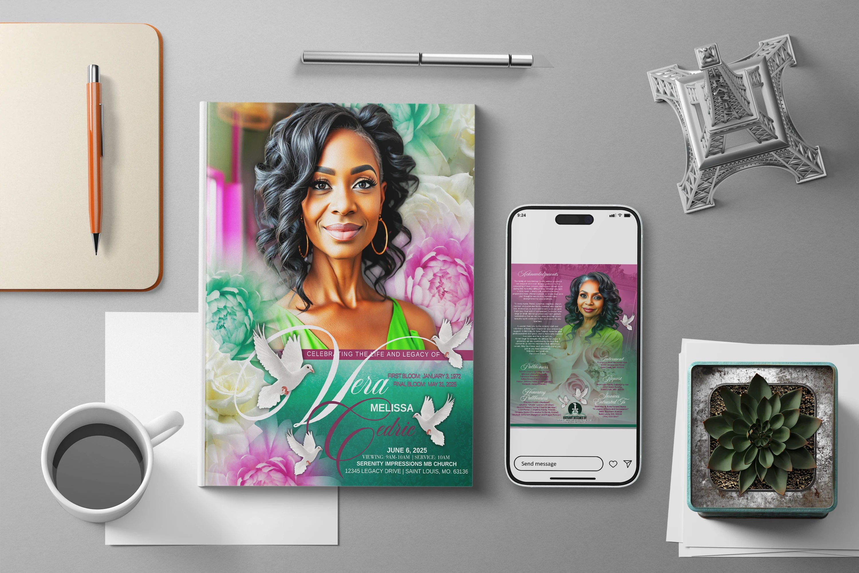 CUSTOMIZED Obituary - Design ONLY!