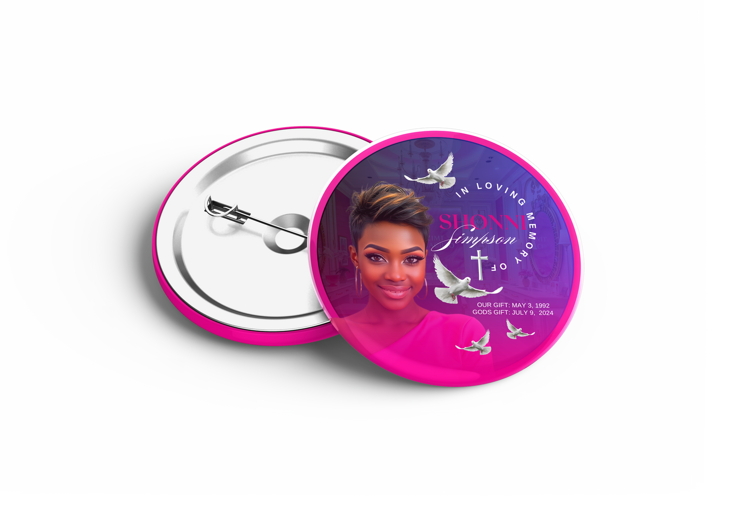 3" Memorial Button – Wearable Tribute