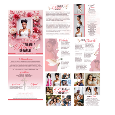 EXACT LAYOUT OBITUARY - DESIGN ONLY - Serenity Impressions