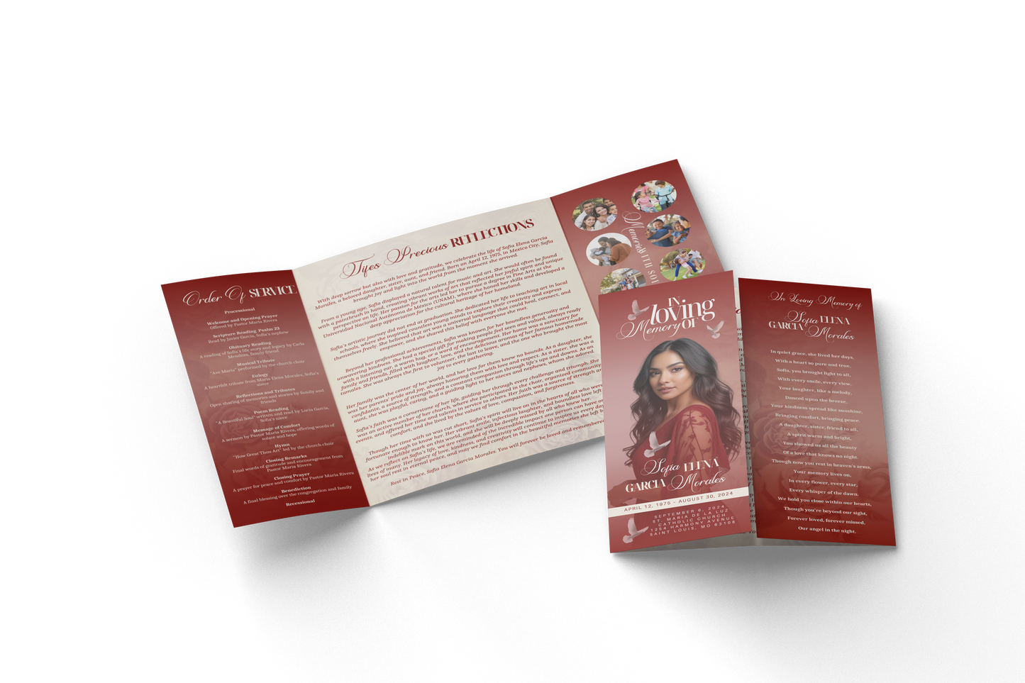 Custom Obituary Design Service (Design ONLY)- YOU PRINT!