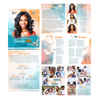 EXACT LAYOUT OBITUARY - DESIGN ONLY