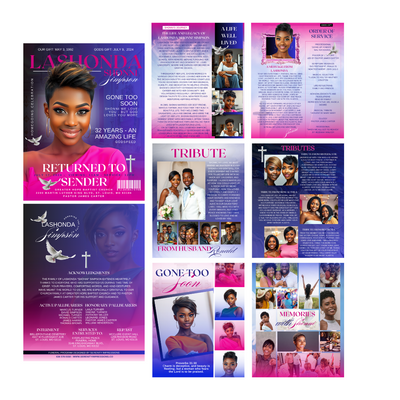 EXACT LAYOUT OBITUARY - DESIGN ONLY - Serenity Impressions