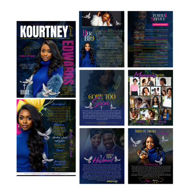 EXACT LAYOUT OBITUARY - DESIGN ONLY - Serenity Impressions