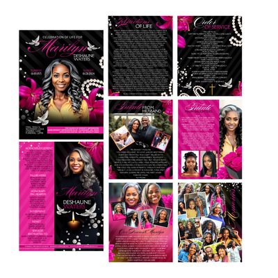 EXACT LAYOUT OBITUARY - DESIGN ONLY - Serenity Impressions