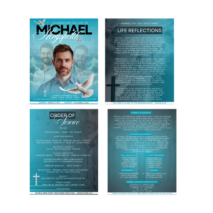 EXACT LAYOUT OBITUARY - DESIGN ONLY