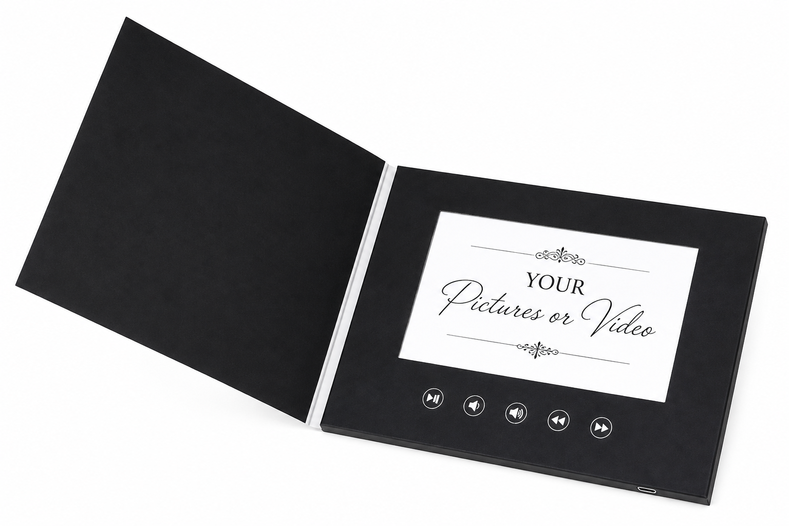 Blank - 7" Black Edition Video Memorial Book