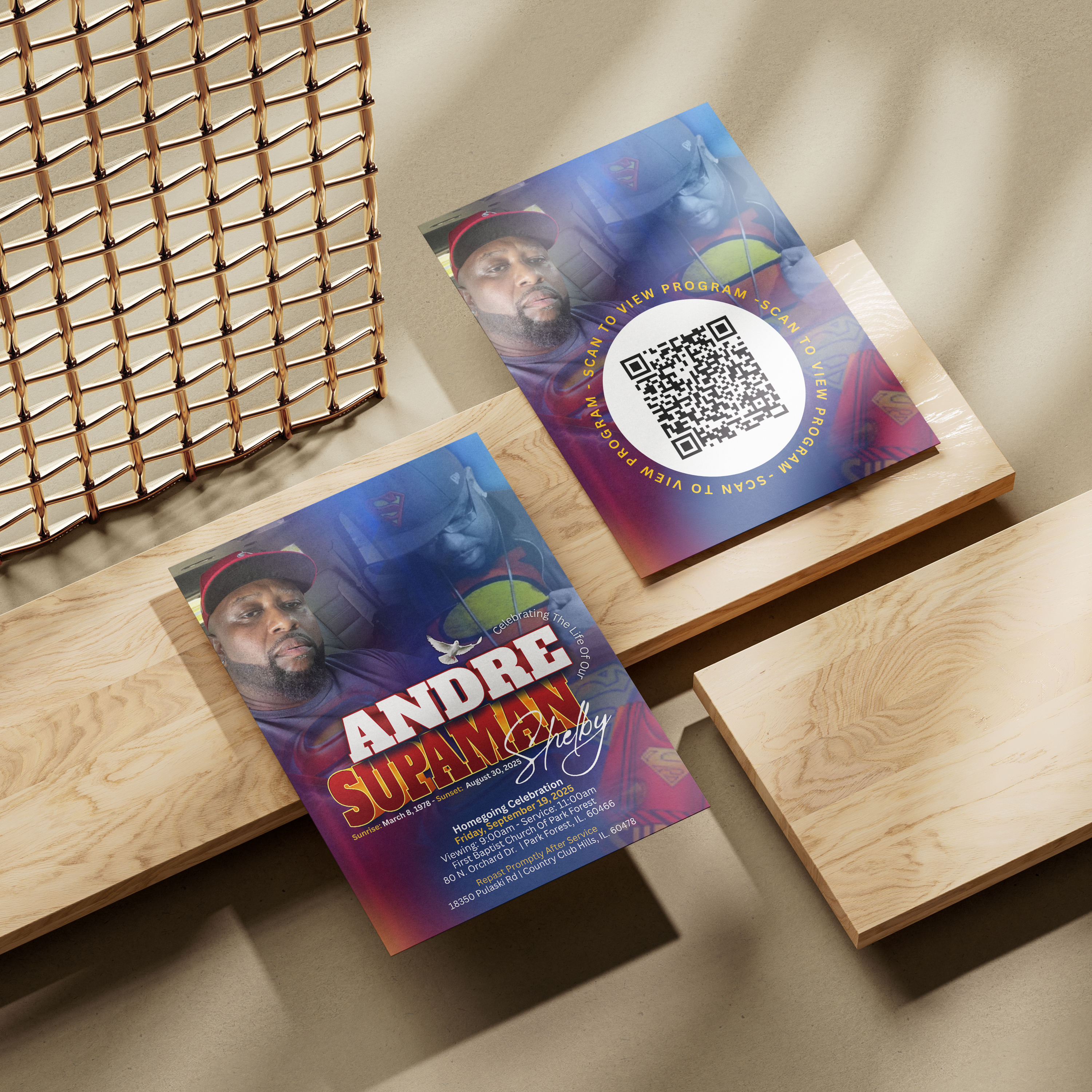 Custom  QR Code Cards (4x6”)