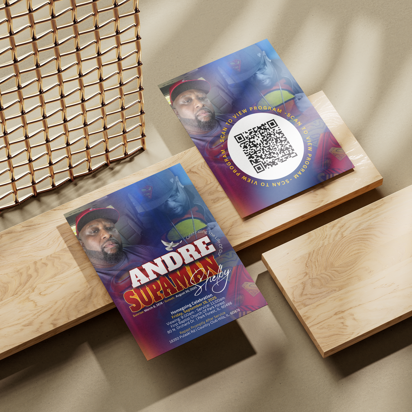 Custom  QR Code Cards (4x6”)