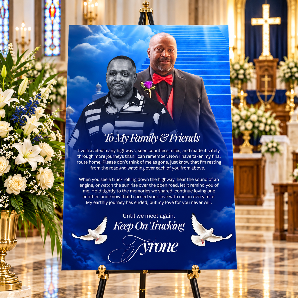 Glossy Memorial Poster