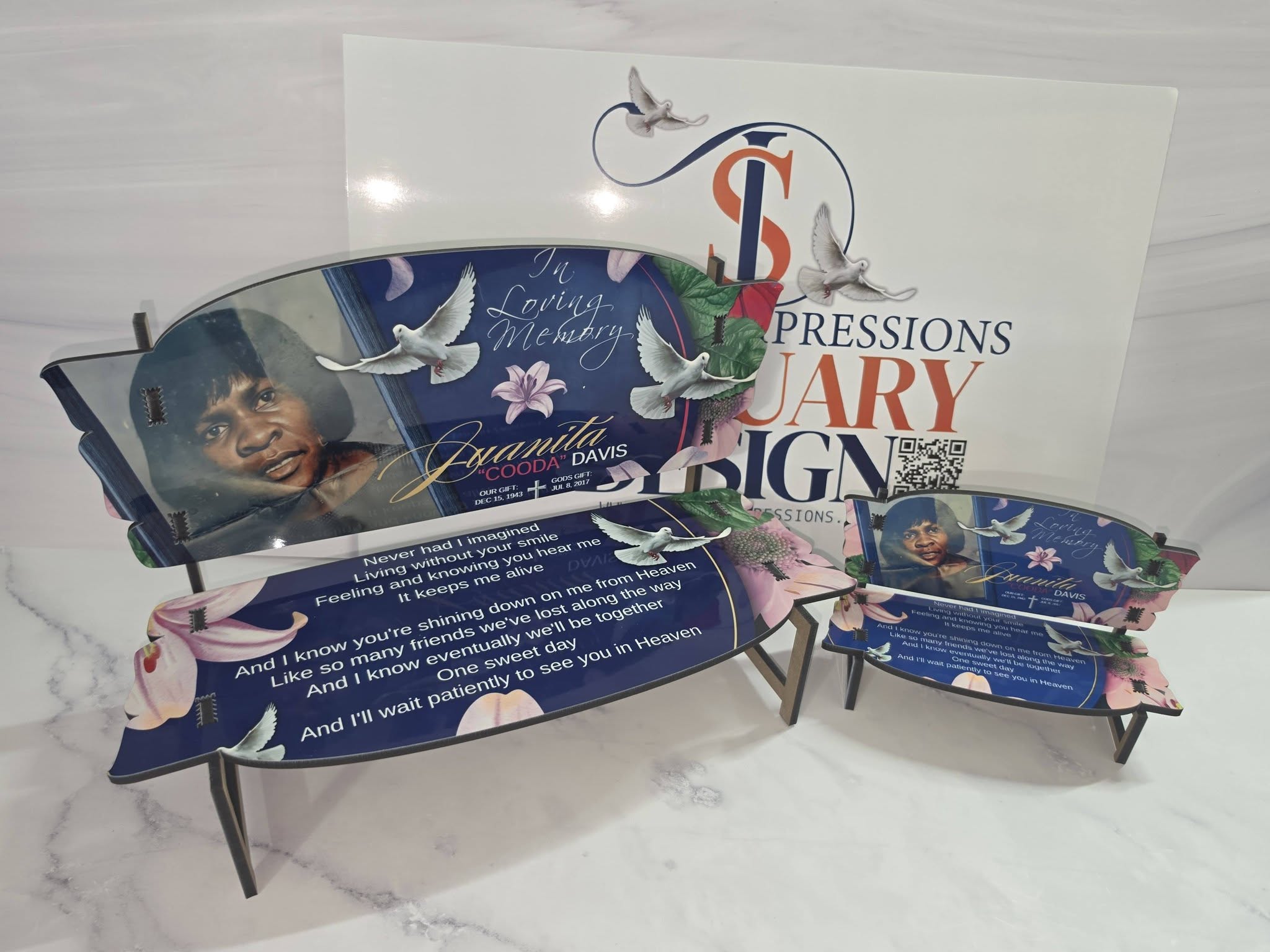 Custom Memorial Bench