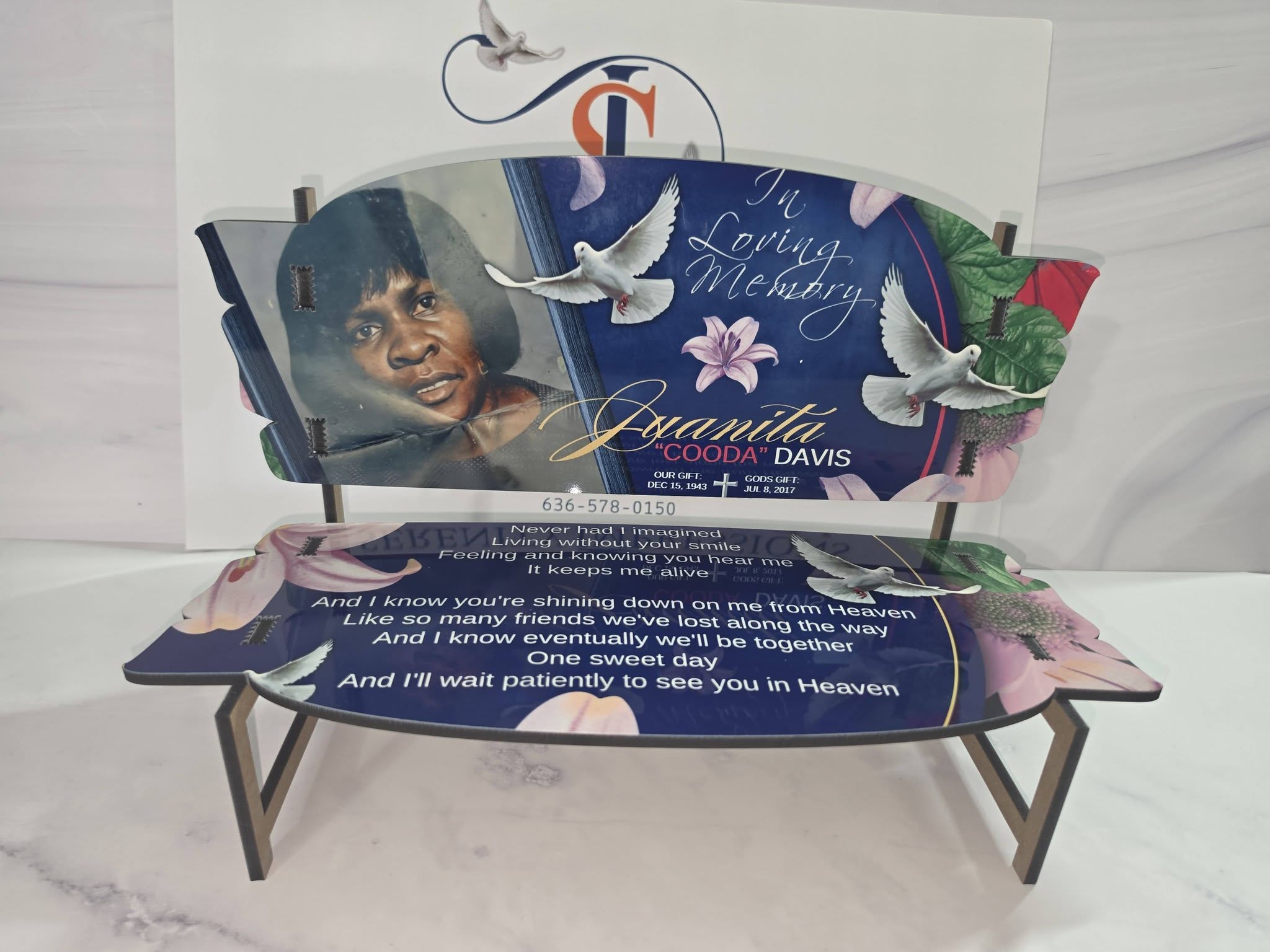 Custom Memorial Bench