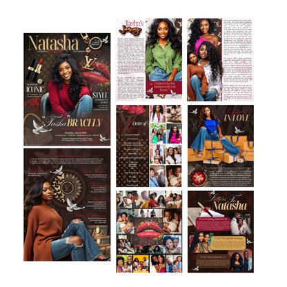 LV INSPIRED OBITUARY BOOKLET- 8 PAGE