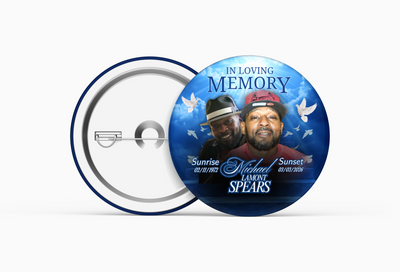 3" Pin Buttons