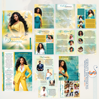 Magazine Style Obituary   (Design & Print) - Serenity Impressions