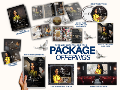8 Page Obituary Packages