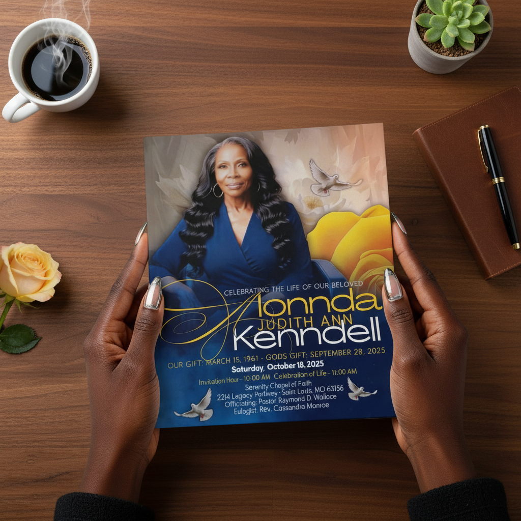 Custom Obituary Design Service (Design ONLY)- YOU PRINT!