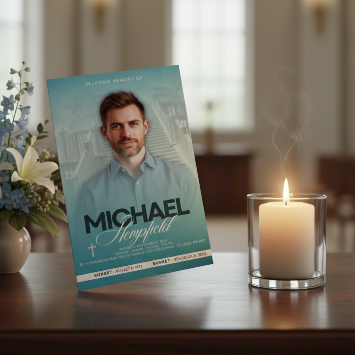 Standard Obituary - 5.5x8.5 Finished Size
