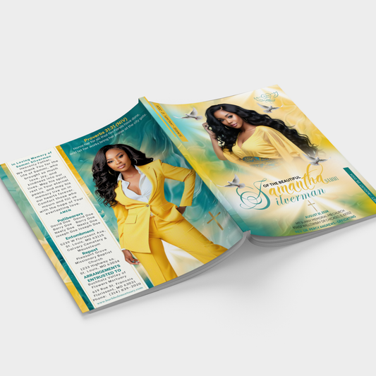 Magazine Style Obituary   (Design & Print)