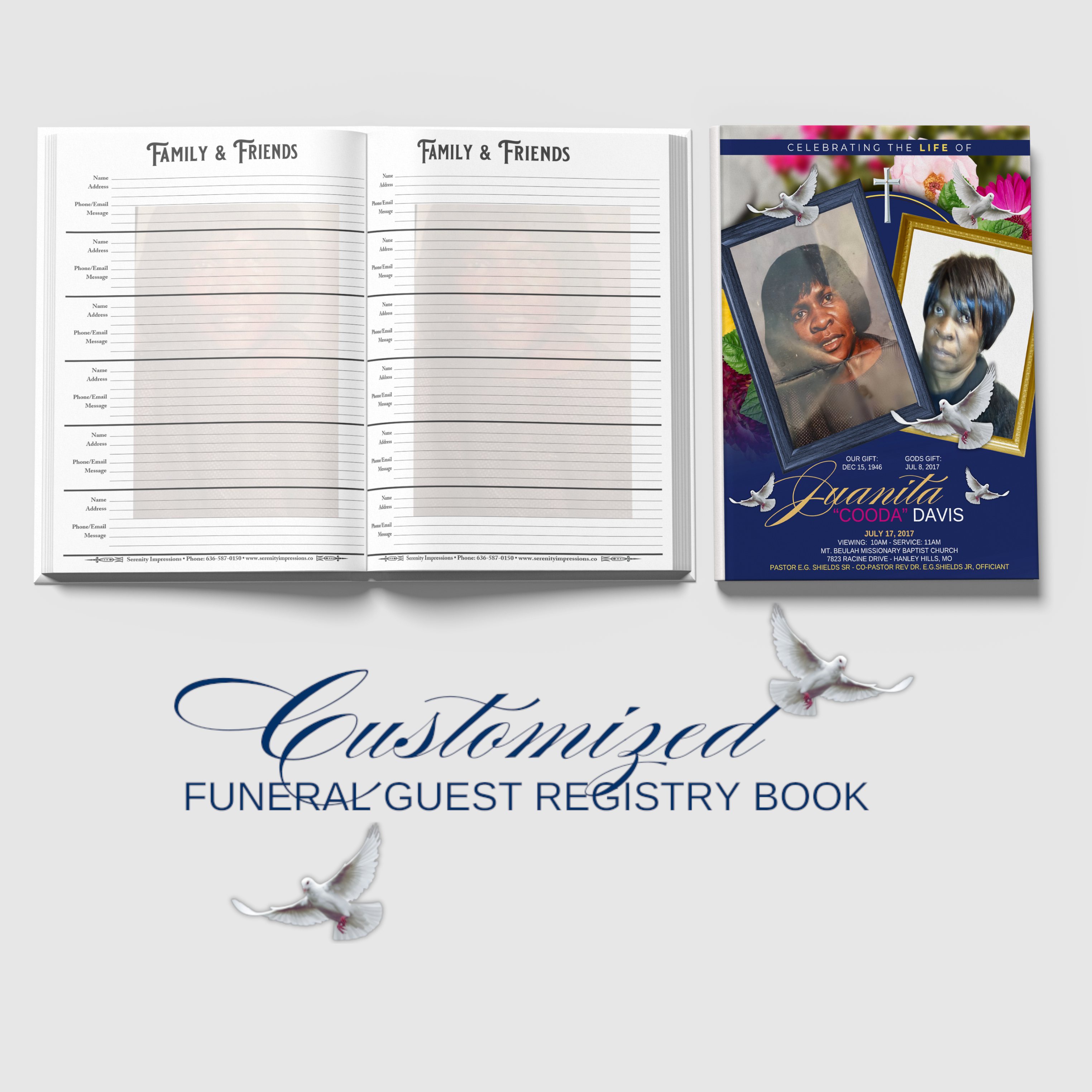 Customized  Registry Book