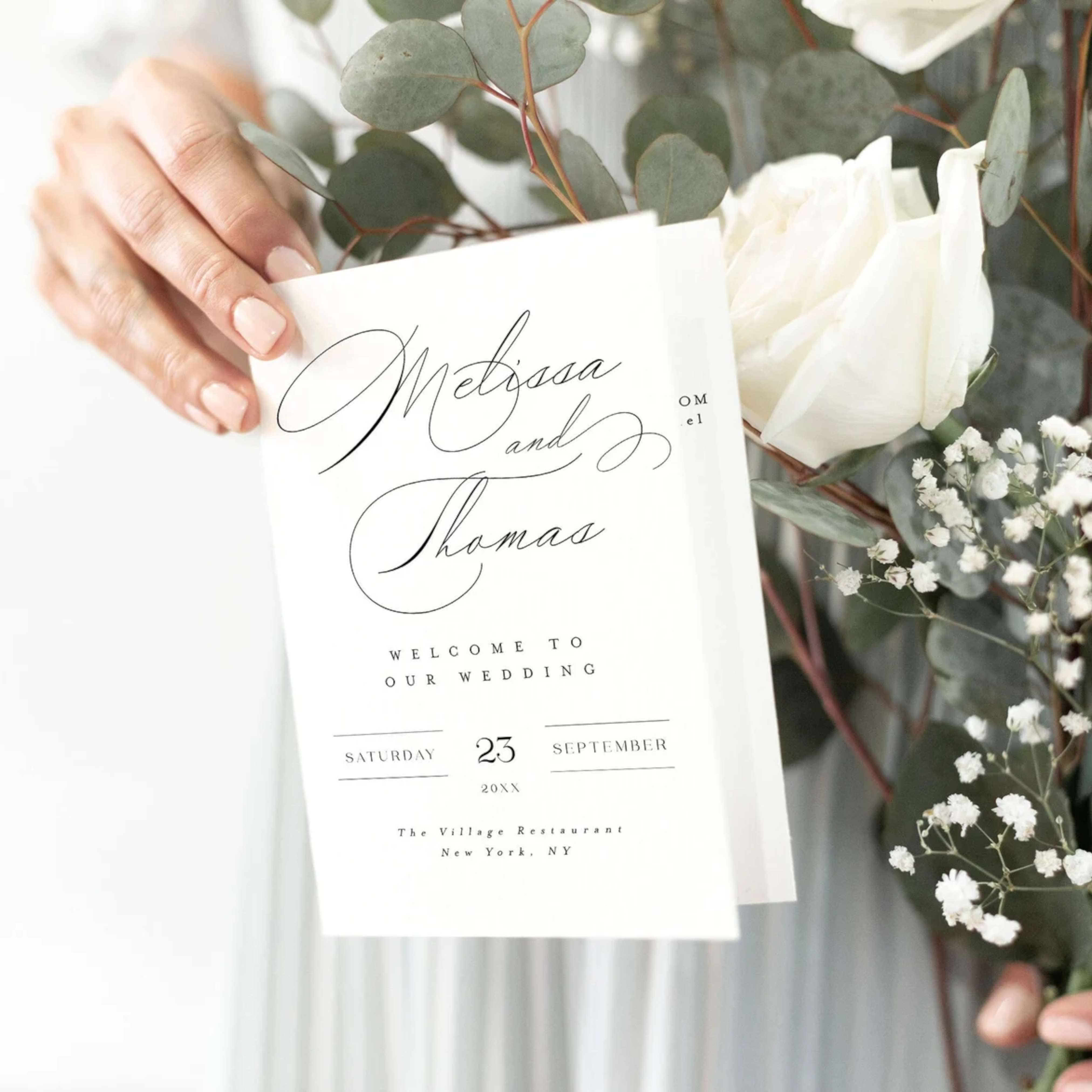 Bifold Wedding Programs 5.5" x 8.5"