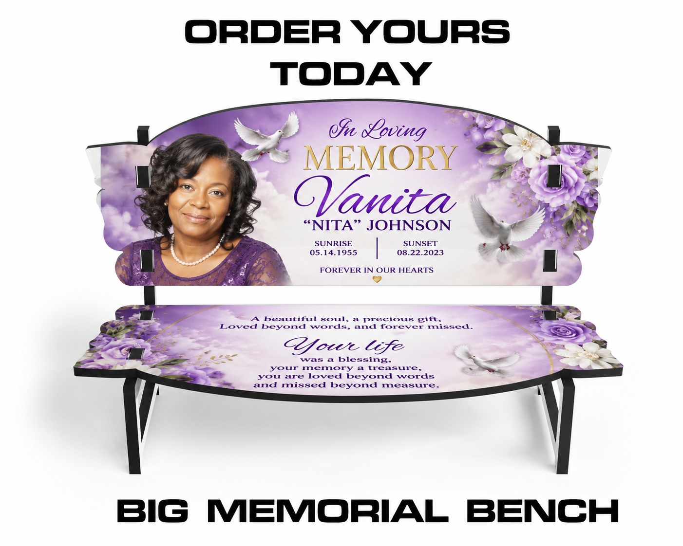 Custom Memorial Bench