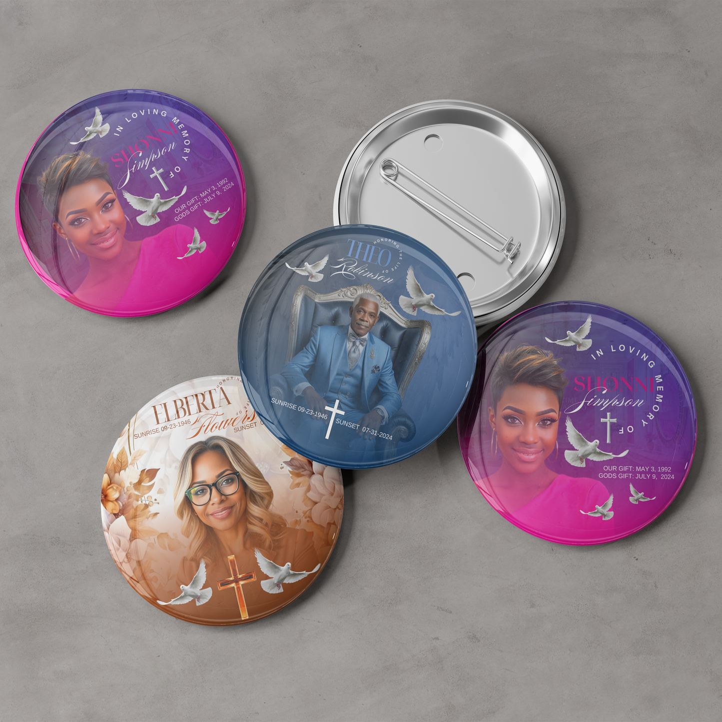 3" Memorial Button – Wearable Tribute