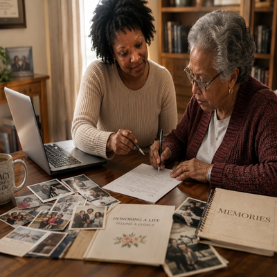 Pre-Planned Obituary Design