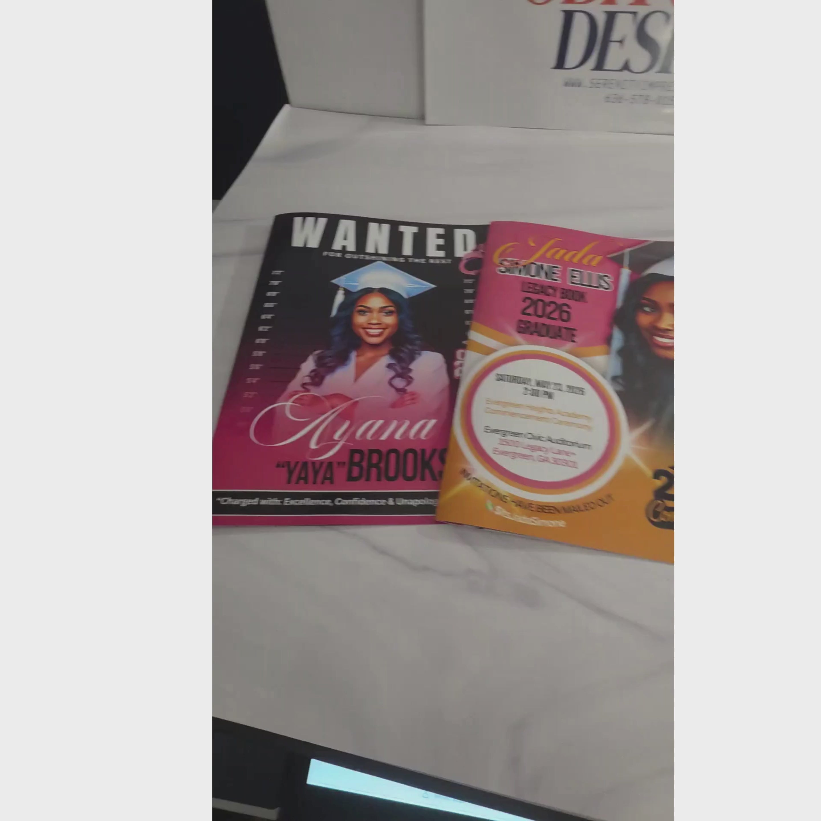 Load video: Grad Book Printing